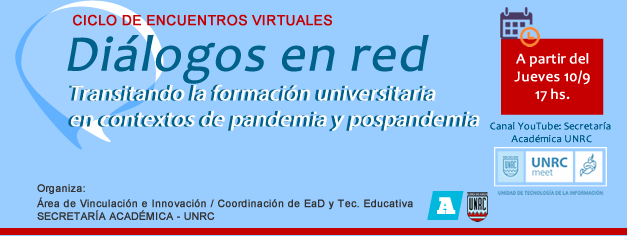 La UNRC analiza la formación de grado en la emergencia por el Covid 19