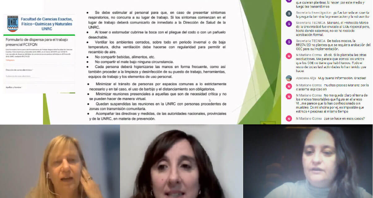 Exactas capacitó a 250 personas para implementar protocolos de trabajo seguro