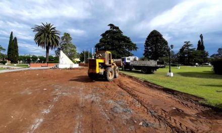 Serrano: avanza la remodelación total de la plaza Oostendorp