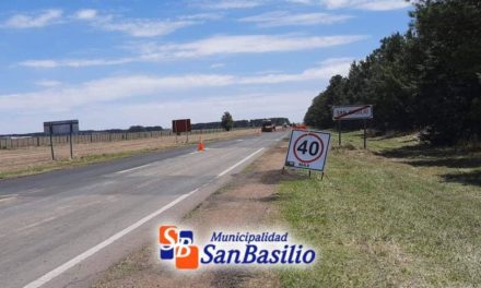 Realizan tareas de mantenimiento en Ruta Provincial N°24