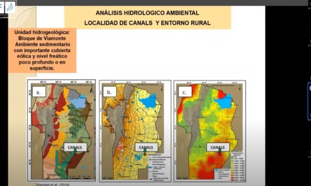 Docentes de Exactas presentaron evaluación de contaminación ambiental en Canals