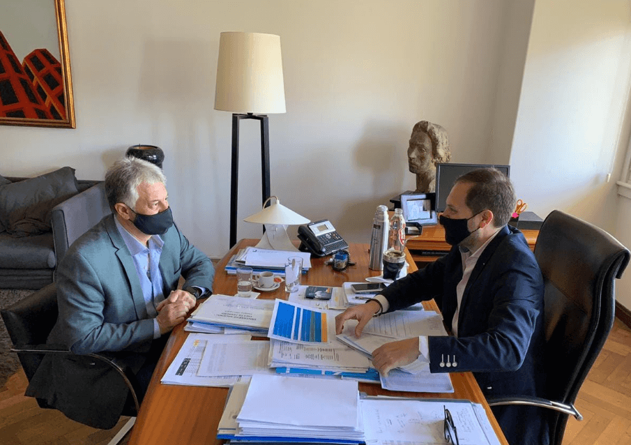 La Carlota: el intendente se reunió con el secretario de Obras Públicas de la Nación