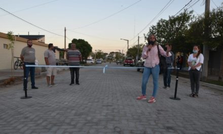 Del Campillo: se inauguró la obra de pavimento articulado