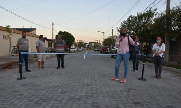 Del Campillo: se inauguró la obra de pavimento articulado