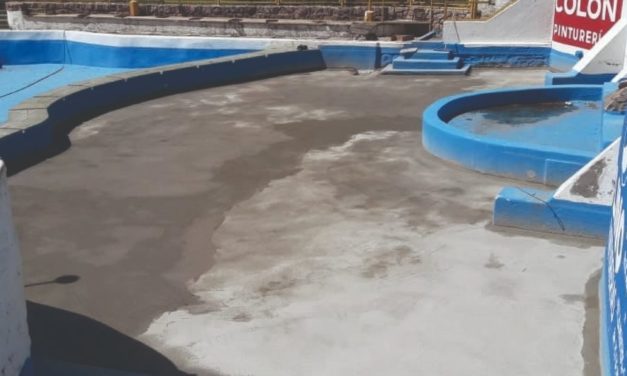 Más obras para Sampacho: mantenimiento de piletas municipales