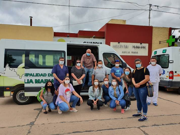 SE COMENZÓ LA VACUNACIÓN A TRABAJADORES DE LA SALUD DE ADELIA MARÍA
