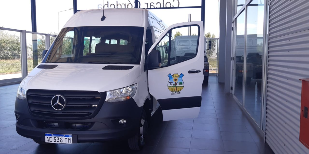 Villa Valeria adquirió un vehículo para el servicio de transporte de pasajeros