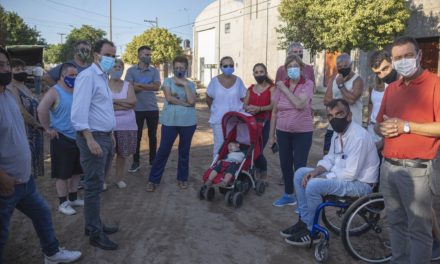 Río Cuarto: Llamosas se reunió con la Mesa del Sur y supervisó el avance de las obras en el sector
