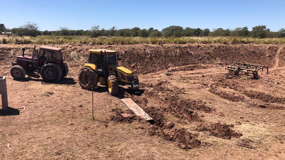 La Cruz retomó la obra de cloacas