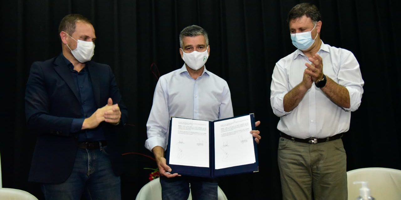Villa María: firmó un convenio de cooperación con el intendente de Hurlingham