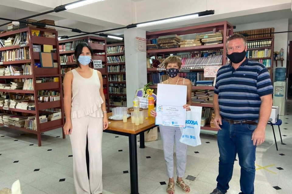 General Levalle: La Biblioteca Popular recibió un aporte económico del Programa Córdoba Lee