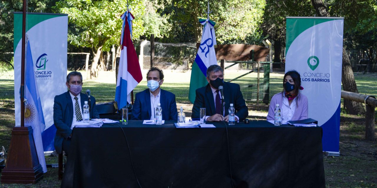 Río Cuarto: Sesión especial del Concejo Deliberante en el Parque Ecológico Urbano