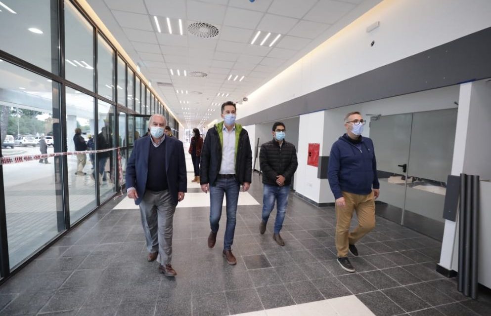 Calvo visitó las obras del futuro Hospital del Suroeste de Capital