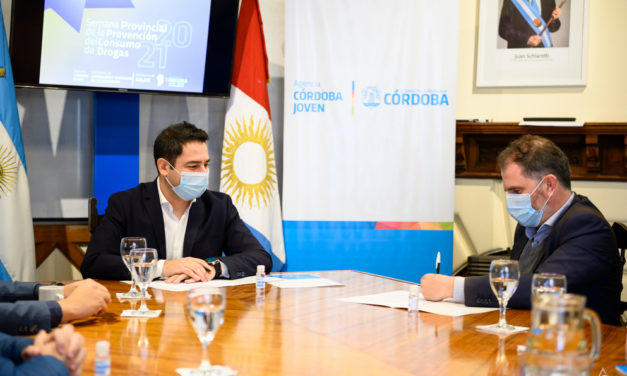Convenio entre Córdoba Joven y la Secretaría de Prevención y Asistencia de las Adicciones