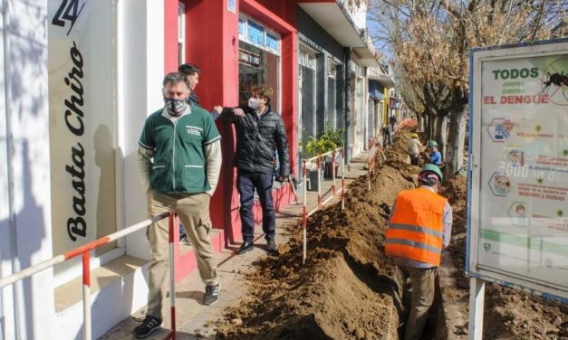 Arias: comenzó la tercera etapa de la obra de gas natural