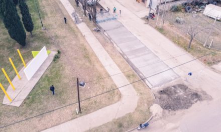 Adelia María: Continúan las obras de pavimentación