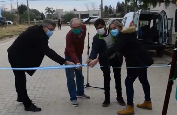 Del Campillo: se realizó la inauguración de pavimento articulado