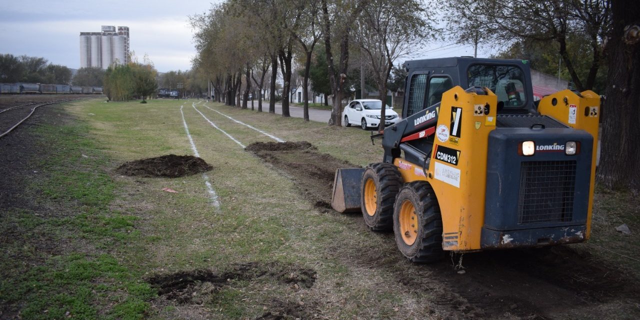 Laboulaye: Comenzó la construcción del paseo del veterano