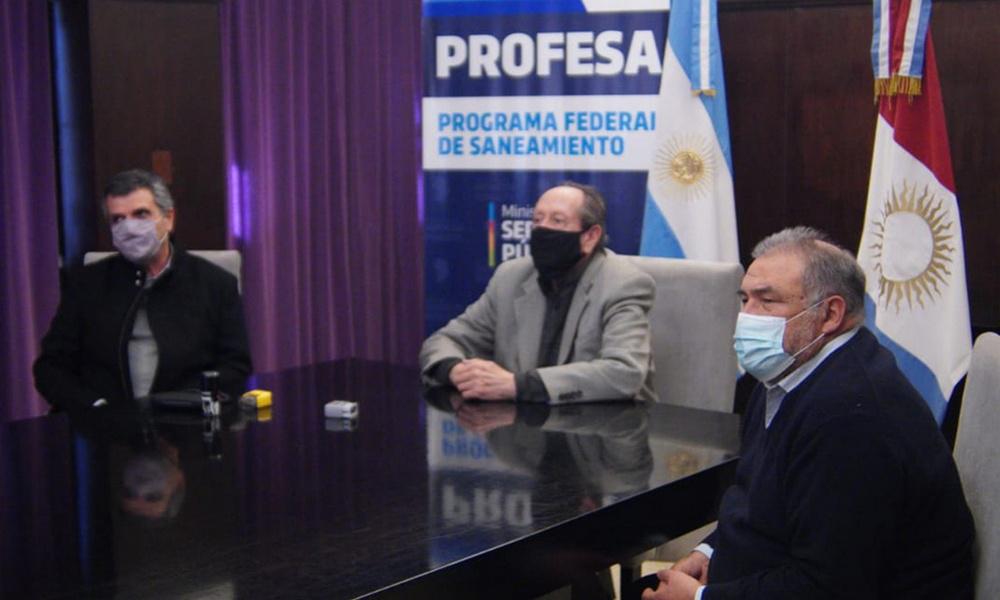 Las Perdices: se firmó convenio para ejecutar redes colectoras cloacales