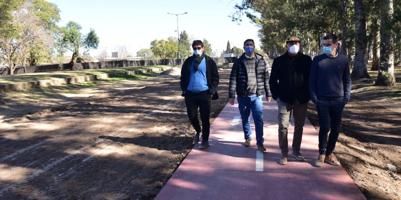Villa María: Rosso supervisó los diversos frentes de obra en el Parque Pereira y Domínguez
