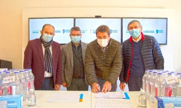 Salud entregó equipamiento en Arias y Huanchilla