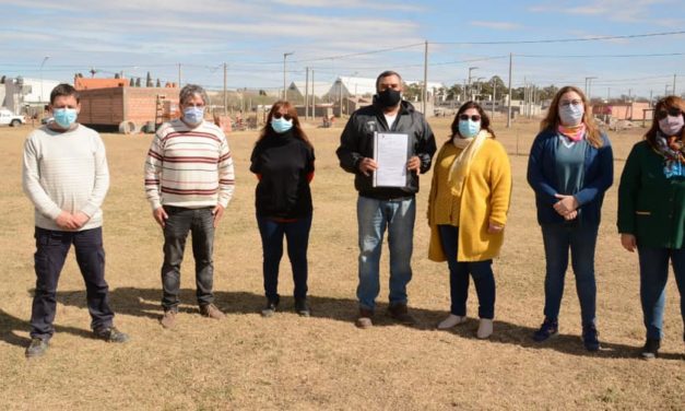 Alejandro Roca: se entregó un terreno de la Rifa de las Instituciones