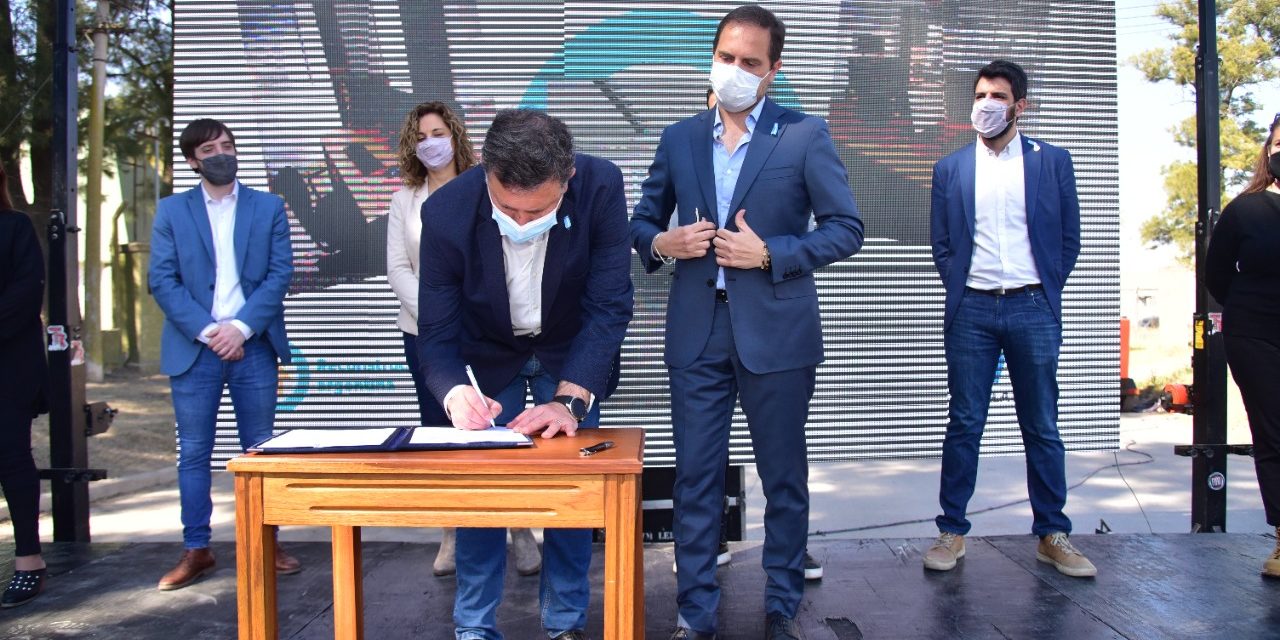 Villa María: Gill y Rosso firmaron un convenio para la pavimentación del Boulevard Alvear