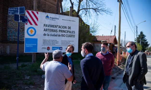 Río Cuarto: avanza el plan de pavimentación en Banda Norte y en el sector oeste