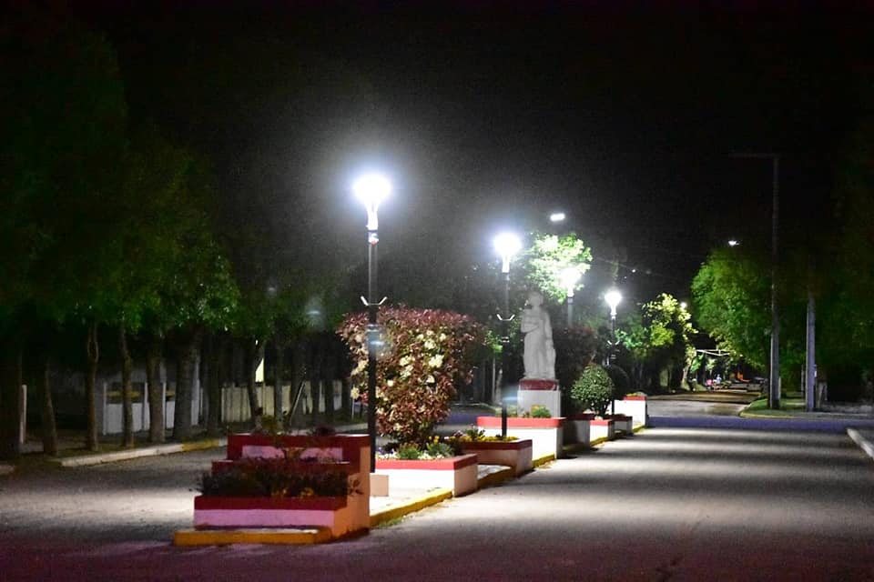 La Cautiva: nuevas luminarias led y avances en obras públicas
