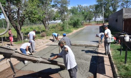 Villa María: el municipio avanza con el plan integral de pavimentación en barrio La Calera