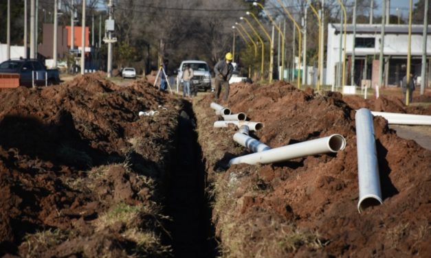 San Francisco: continúa la ejecución de la obra de saneamiento cloacal
