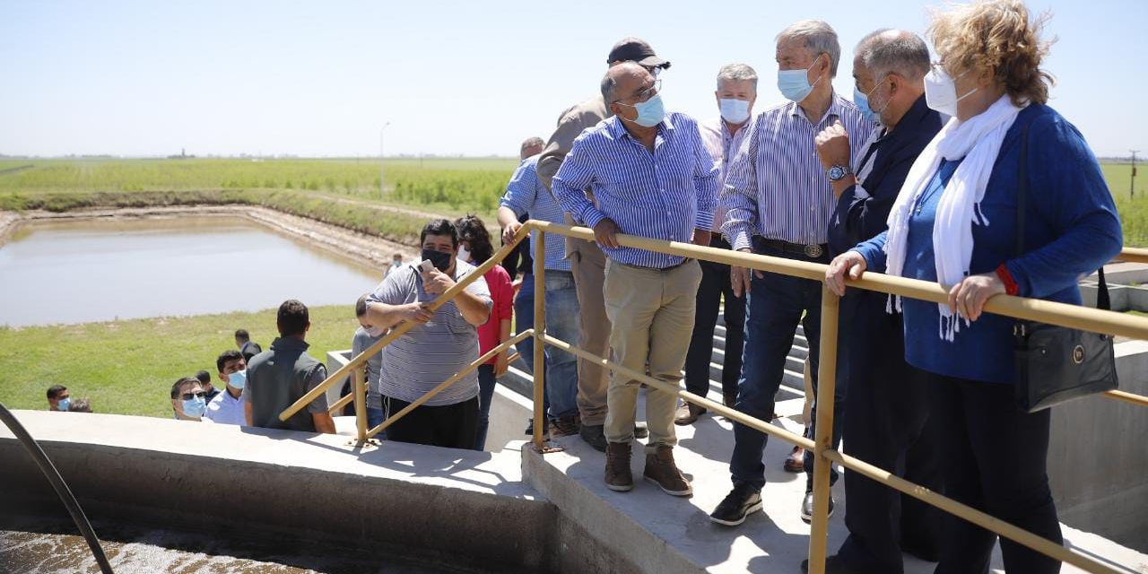 Schiaretti supervisó obras en el departamento Unión