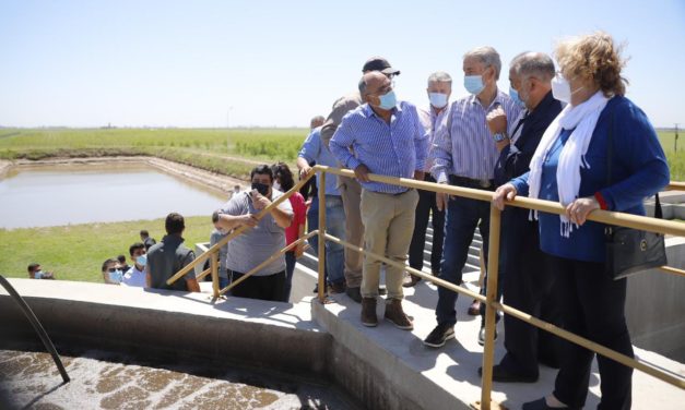 Schiaretti supervisó obras en el departamento Unión