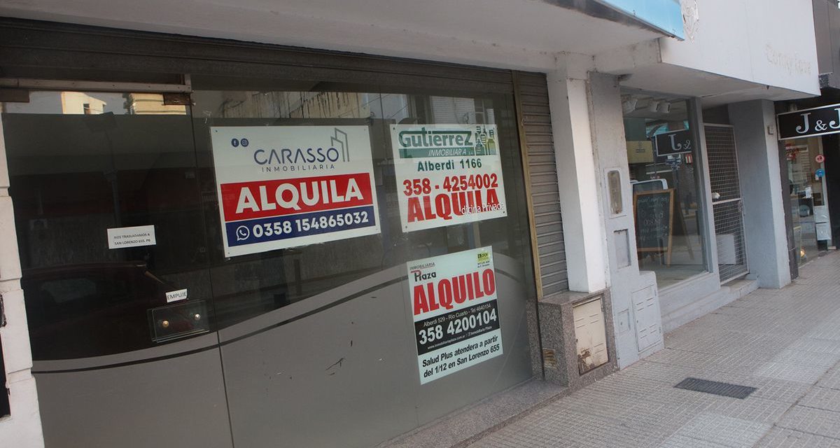 Río Cuarto: la desocupación de locales comerciales en septiembre fue del 6,48%