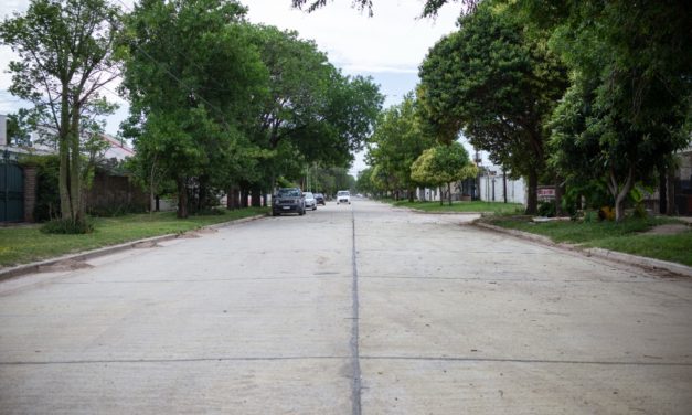 Río Cuarto: Llamosas dejó habilitada la obra de calle Perú