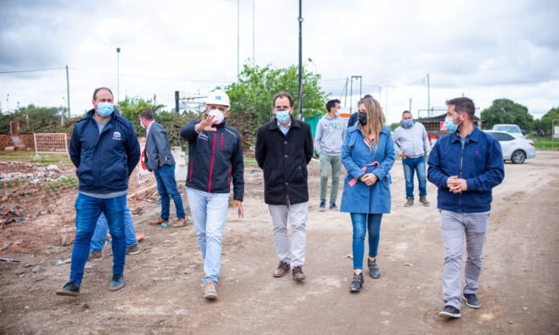 Estación de Bombeo Bicentenario: Llamosas supervisó el avance de obra