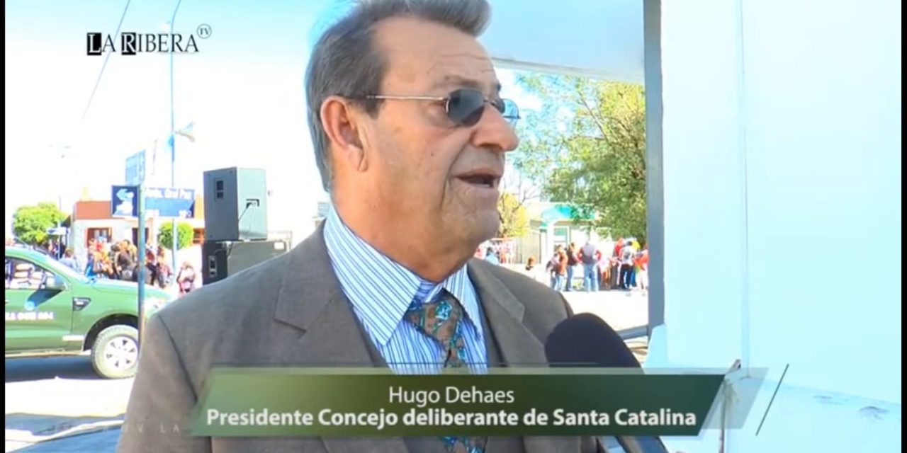 Pesar por la muerte de Hugo De Haes presidente del Concejo Deliberante de Holmberg