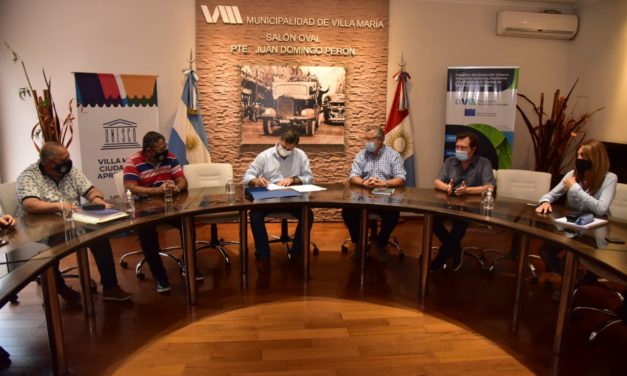 Villa María: el municipio firmó con el SUOEM el acuerdo alcanzado en el marco de la mesa paritaria