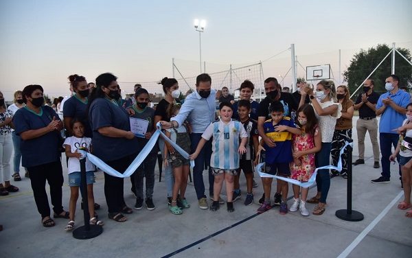 Villa María: se inauguró el Playón Multideportivo para los barrios Belgrano y Ramón Carrillo