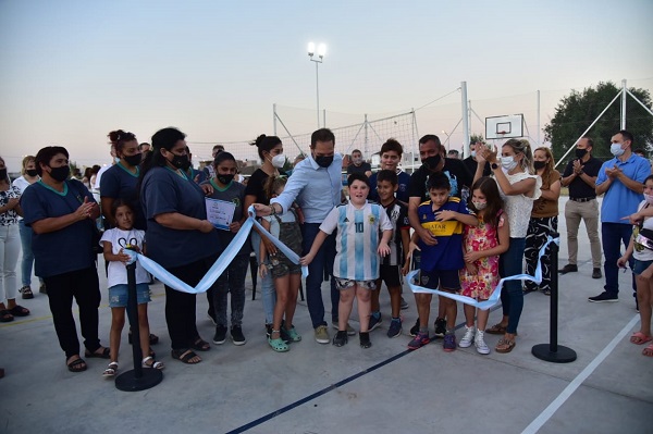 Villa María: se inauguró el Playón Multideportivo para los barrios Belgrano y Ramón Carrillo