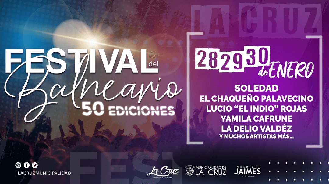 La Cruz: se realizará la 50° edición del Festival del Balneario