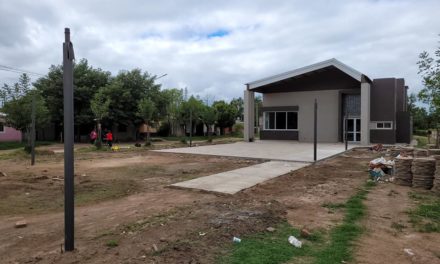 Coronel Moldes: continúan los trabajos en el Salón de Usos Múltiples