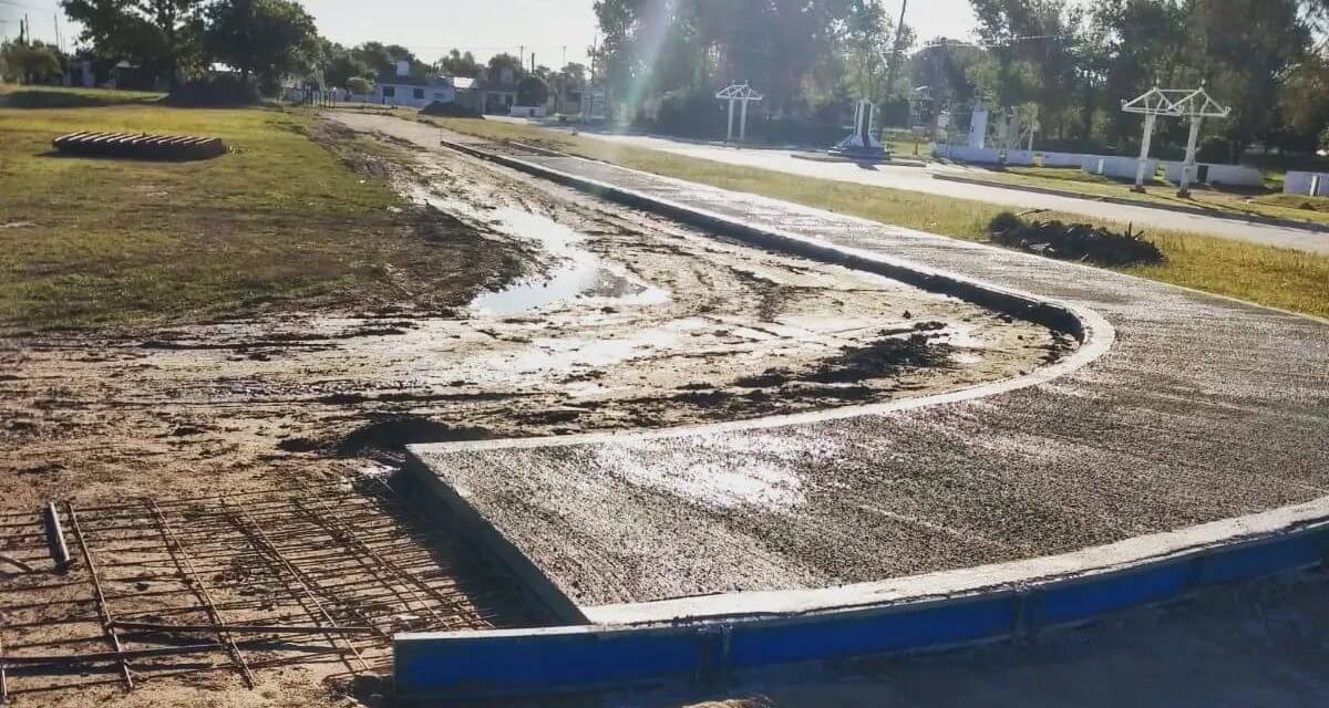 Bulnes: inicio la construcción de la ciclovía en el predio del Ferrocarril