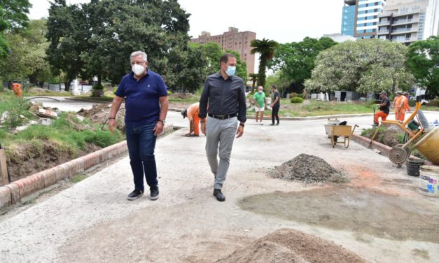 Villa María: La obra de Plaza Centenario supera el 50% de avance