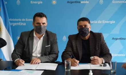 Villa Huidobro: firma de convenio con la Secretaria de Energía de la Nación