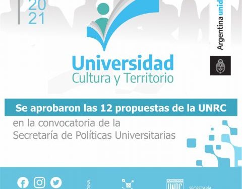 Se aprobaron 12 proyectos de la UNRC en la convocatoria nacional Universidad, Cultura y Territorio