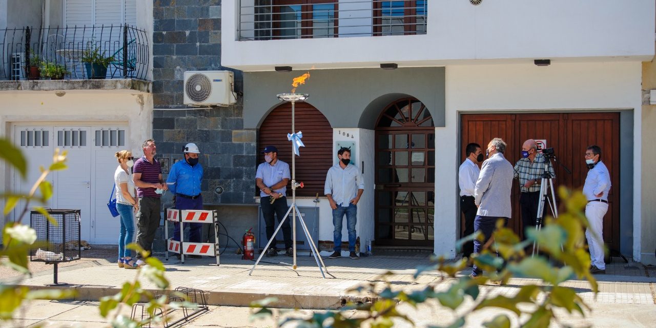 Arias: se inauguró la 3° etapa de la red de gas natural