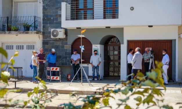 Arias: se inauguró la 3° etapa de la red de gas natural