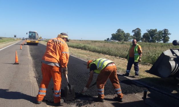 Vialidad Nacional retomó los trabajos en la RN 35, en el sur de la provincia