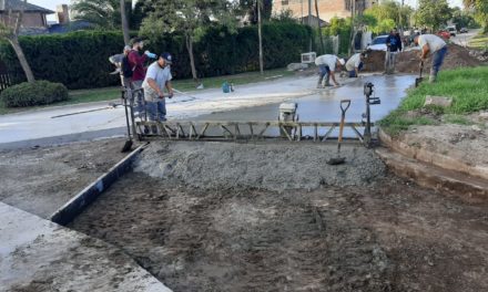 Villa Nueva: Avanza la obra de pavimentación de las avenidas principales en el barrio Ctalamochita